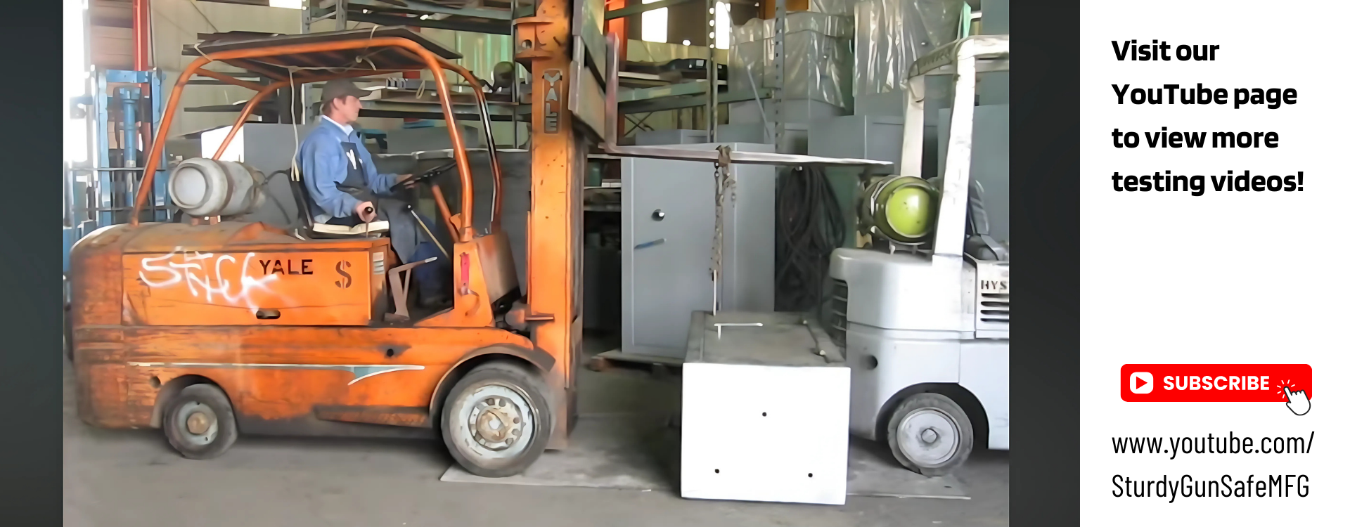 Load video: Video of how much abuse our safes take.