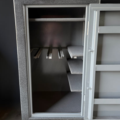close up interior view of gun safe