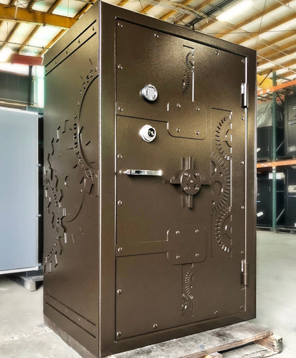 custom finish on a gun safe