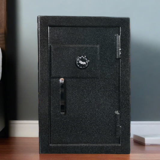 gun safe that measures 24"W 19"D 36"H made by Sturdy Gun Safe 