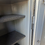inside of gun safe showing shelving