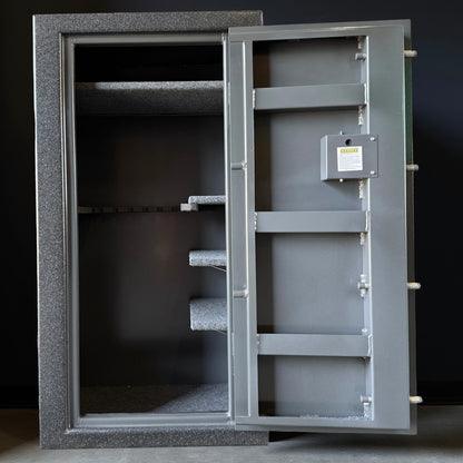 open interior shot of gun safe that is not fire lined