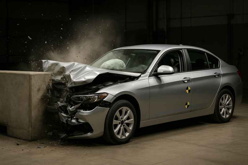make it a realistic crash test image without text.