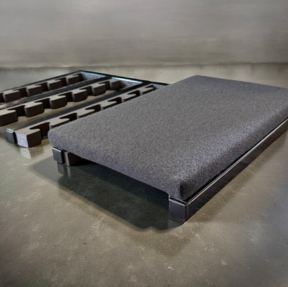 side view gun safe gun rack with shelf