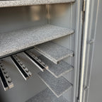 side view of gun safe interior
