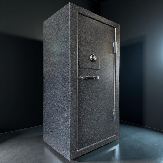 side view of gun safe