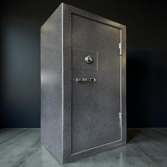 side view of gun safe 