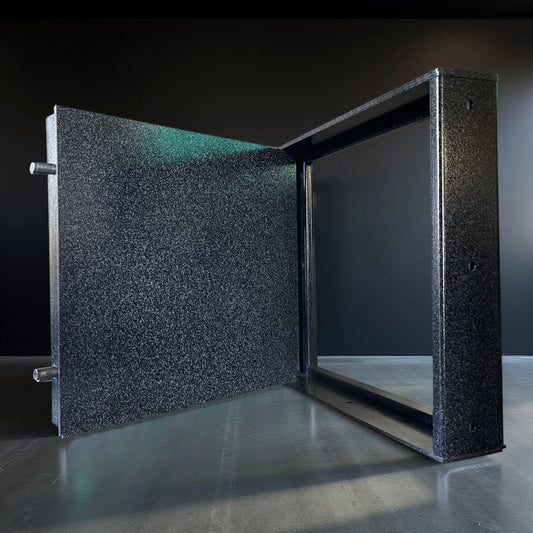 front of vault door escape hatch