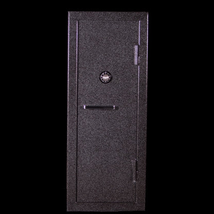 gun safe that measures 24"w 19"d 60"h made by Sturdy Gun Safe