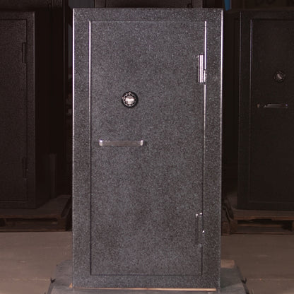 gun safe that measures 32"w 24"d 60"h made by Sturdy Gun Safe