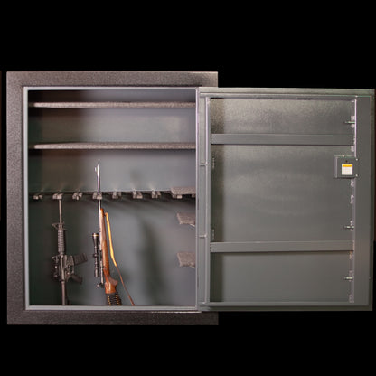 Largest gun safe interior with rifles 