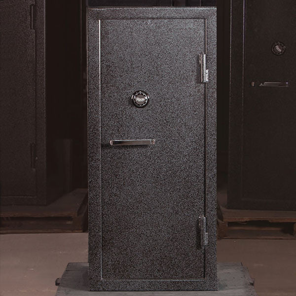 gun safe that measures 28"w 22"d 60"h made by Sturdy Gun Safe