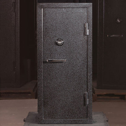 gun safe that measures 28"w 22"d 60"h made by Sturdy Gun Safe